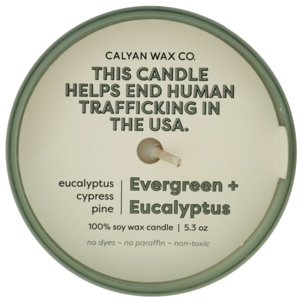 CALYAN WAX CO: Evergreen Eucalyptus Soy Candle, 5.3 oz
