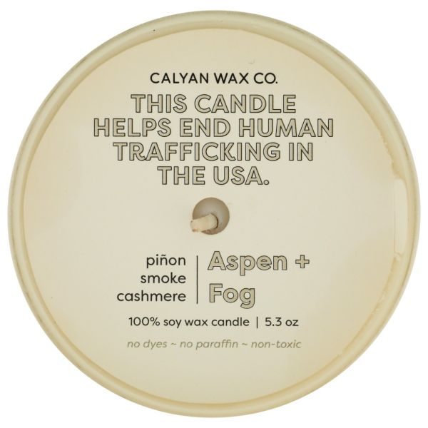 CALYAN WAX CO: Aspen Fog Dignity Series Soy Candle, 5.3 oz