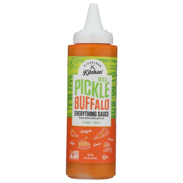 CLEVELAND KITCHEN: Dill Pickle Buffalo Everything Sauce, 8 fo