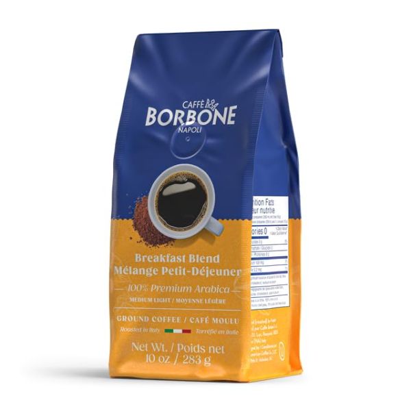 CAFFE BORBONE: Breakfast Blend Ground Coffee, 10 oz