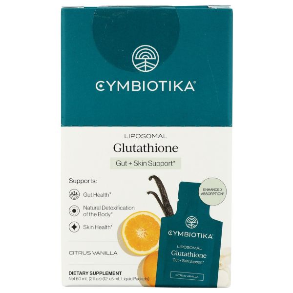 CYMBIOTIKA: Liposomal Glutathione 12 Count, 2 fo