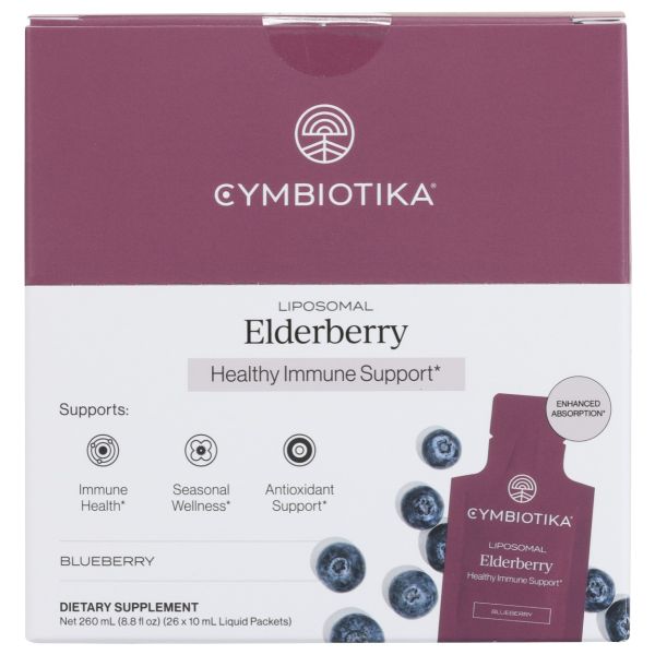 CYMBIOTIKA: Liposomal Elderberry 26 Count, 1 bx