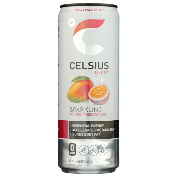 CELSIUS: Sparkling Mango Passionfruit Beverage, 12 fo