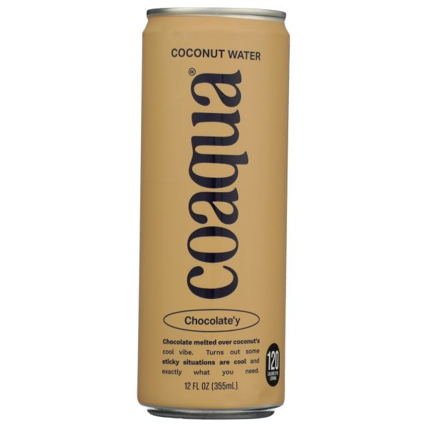 COAQUA: Chocolatey Coconut Water, 12 fo