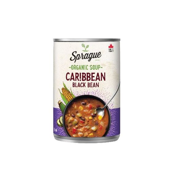 SPRAGUE: Organic Caribbean Black Bean Soup, 15 oz