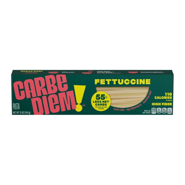 CARBE DIEM: Low Carb Fettuccine Pasta, 12 oz