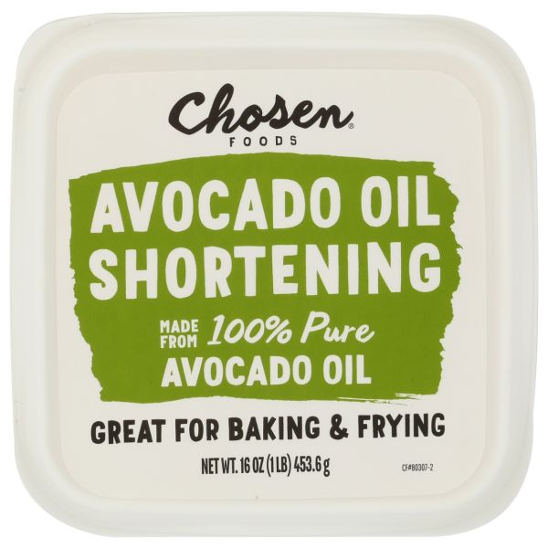CHOSEN FOODS: Avocado Oil Shortening, 16 oz