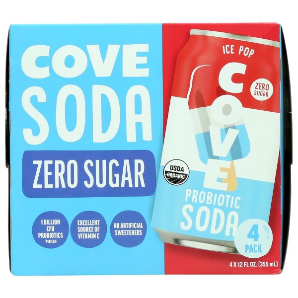 COVE: Ice Pop Soda 4 Count, 48 fo