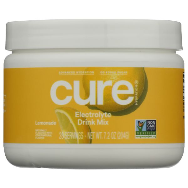 CURE: Lemonade Electrolyte Drink Mix, 7.2 oz