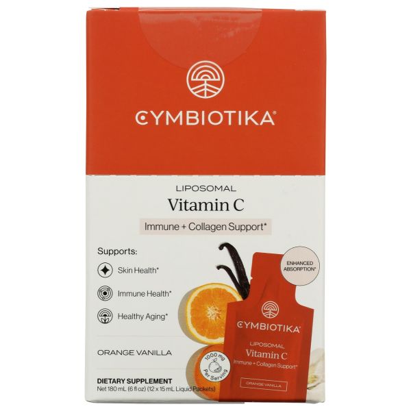 CYMBIOTIKA: Liposomal Vitamin C 12 Count, 6 fo