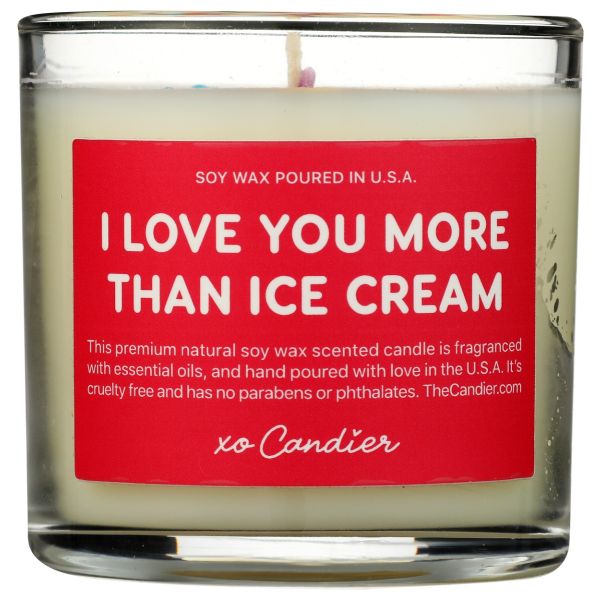 CANDIER: I Love You More Than Ice Cream Candle, 5.4 oz