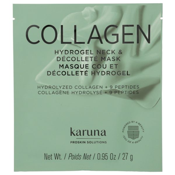 KARUNA SKIN: Collagen Hydrogel Neck Mask, 0.95 fo