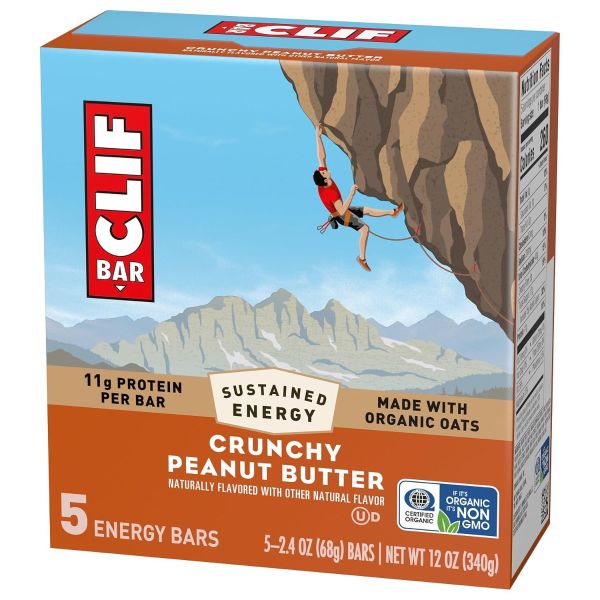 CLIF: Crunchy Peanut Butter Bars 5 Count, 12 oz