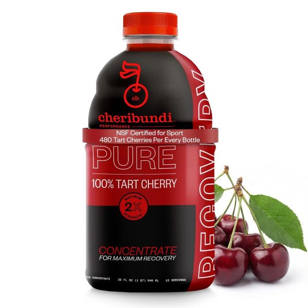 CHERIBUNDI: Pure Tart Cherry Recovery Juice, 32 fo