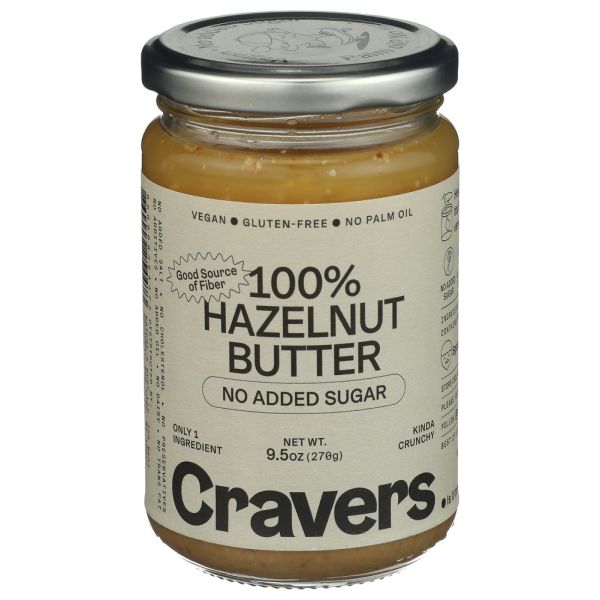 CRAVERS: Hazelnut Butter, 9.5 oz
