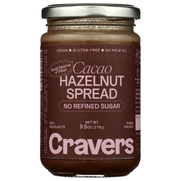 CRAVERS: Cacao Hazelnut Spread, 9.5 oz