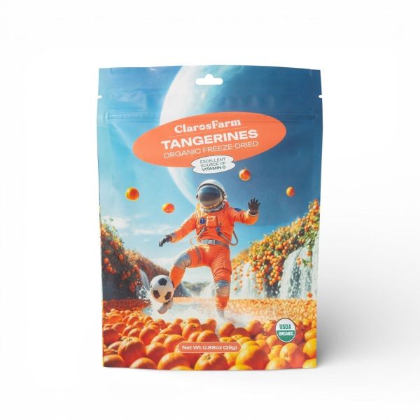 CLAROS FARM: Organic Freeze Dried Tangerines, 0.88 oz