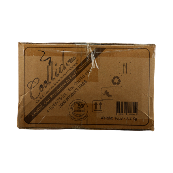 COOLLID: Eco Produce Bags 4 Rolls, 3000 pc