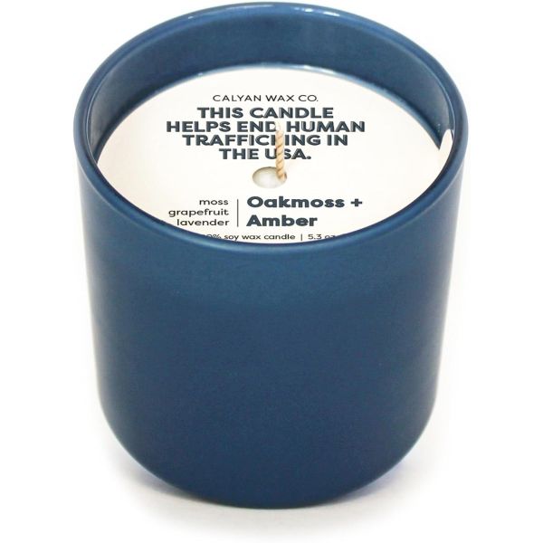 CALYAN WAX CO: Oakmoss Amber Dignity Series Soy Candle, 5.3 oz