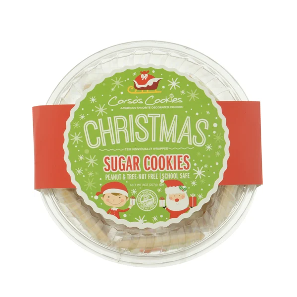 CORSOS COOKIES: Christmas Sugar Cookies, 8 oz