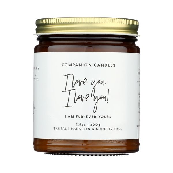 COMPANION CANDLES: I Love You I Love You Candle Jar, 7.5 oz