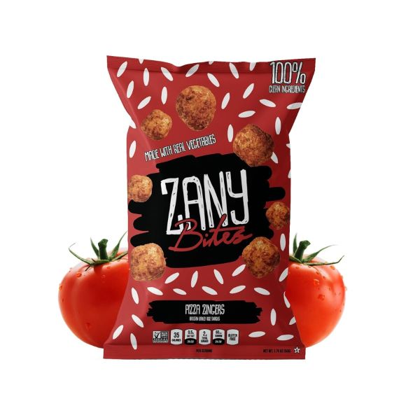 ZANY BITES: Pizza Zingers Artisan Baked Rice Snacks, 1.75 oz