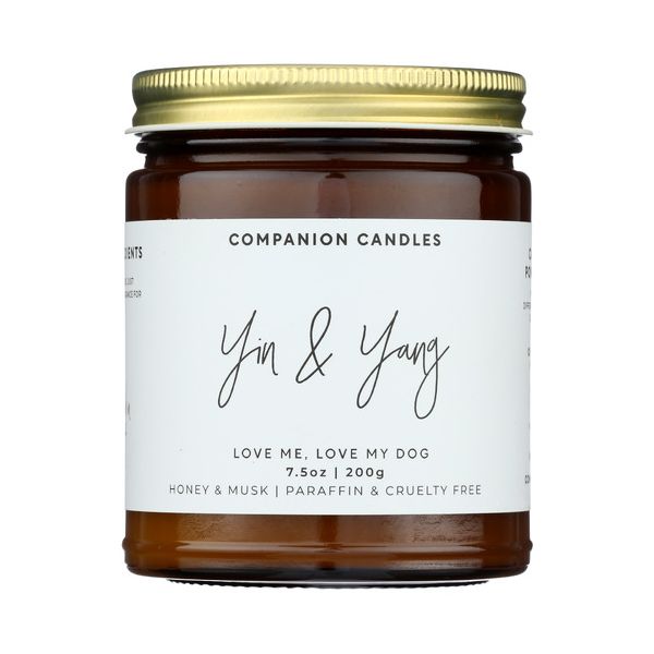 COMPANION CANDLES: Yin and Yang Candle Jar, 7.5 oz