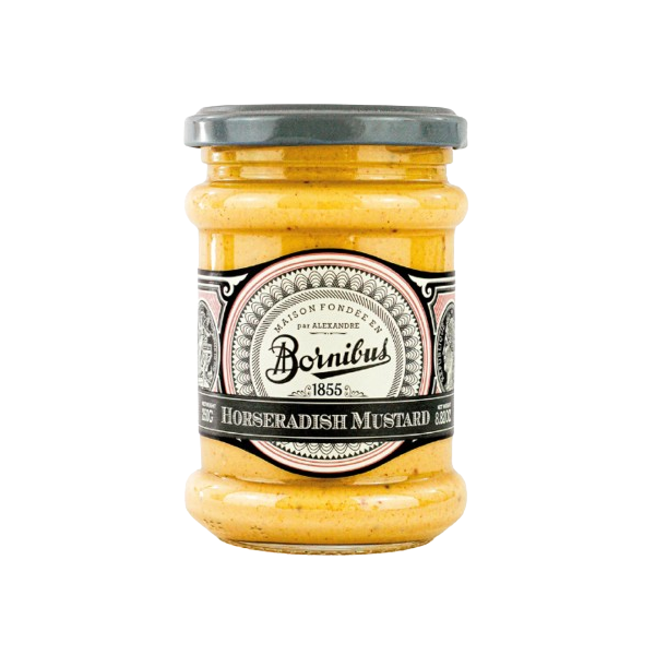 BORNIBUS: Horseradish Mustard, 8.82 oz