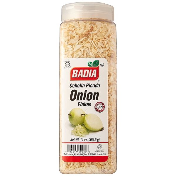 BADIA: Onion Flakes, 14 oz