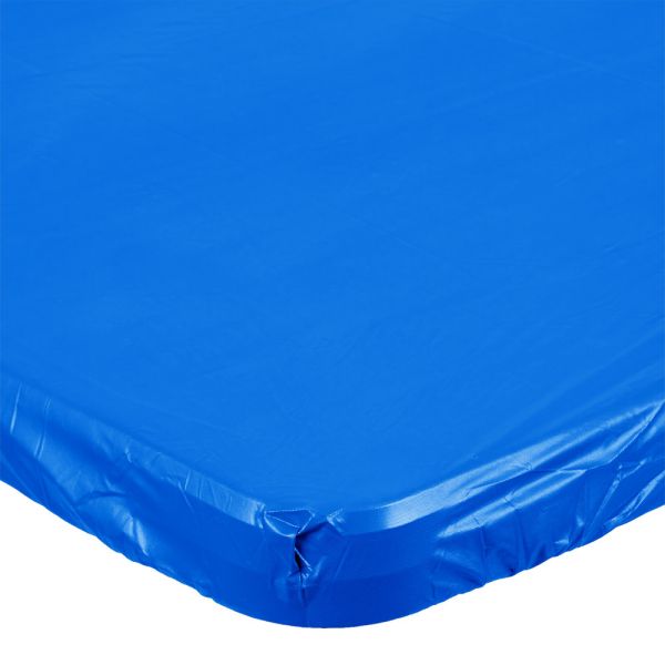 CREATIVE CONVERTING: Stay Put Royal Blue Rectangular Plastic Tablecloth, 1 ea