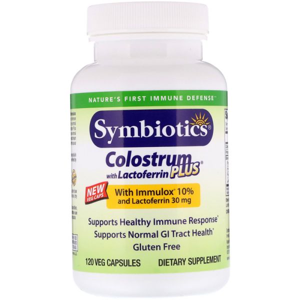 SYMBIOTICS: Colostrum Plus with Lactoferrin, 120 cp