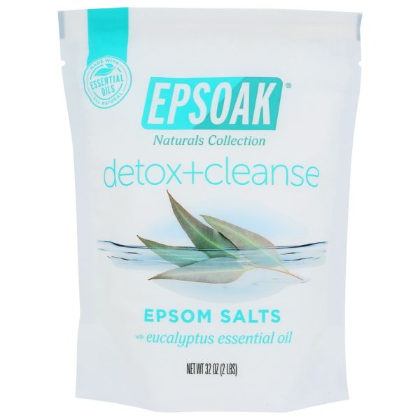 EPSOAK: Detox Cleanse Epsom Salt Bath Salt, 2 lb
