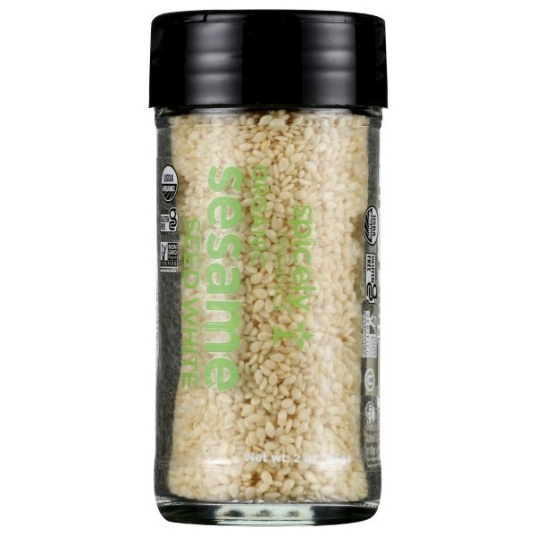 SPICELY ORGANICS: Organic Sesame Seed White Jar, 2 oz