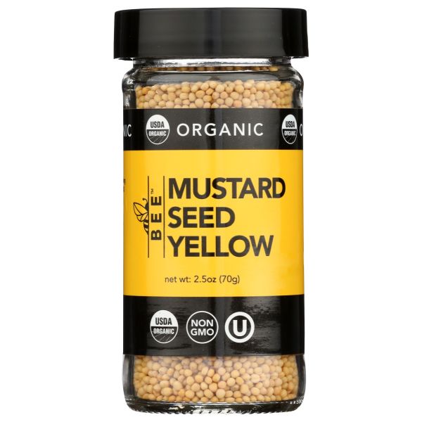 BEESPICES: Organic Mustard Seed Yellow, 2.5 oz