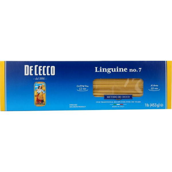 DE CECCO: Linguine No 7 Pasta, 16 oz