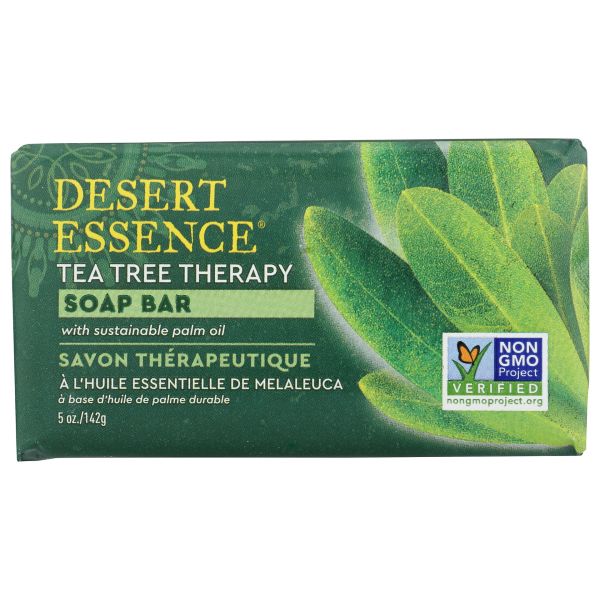 DESERT ESSENCE: Tea Tree Oil Therapy Cleansing Soap Bar, 5 oz
