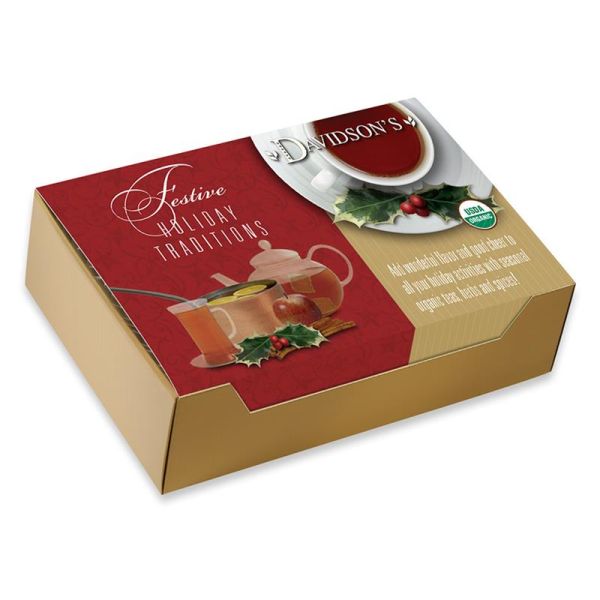 DAVIDSONS: Holiday Traditions Assorted Tea, 100 pc
