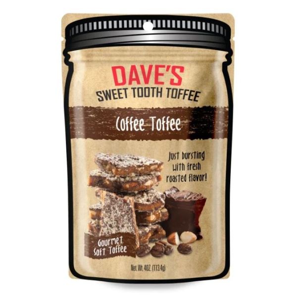 DAVES SWEET TOOTH: Coffee Toffee, 4 oz