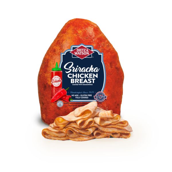 DIETZ AND WATSON: Chicken Breast Sriracha 6B2c, 12 lb