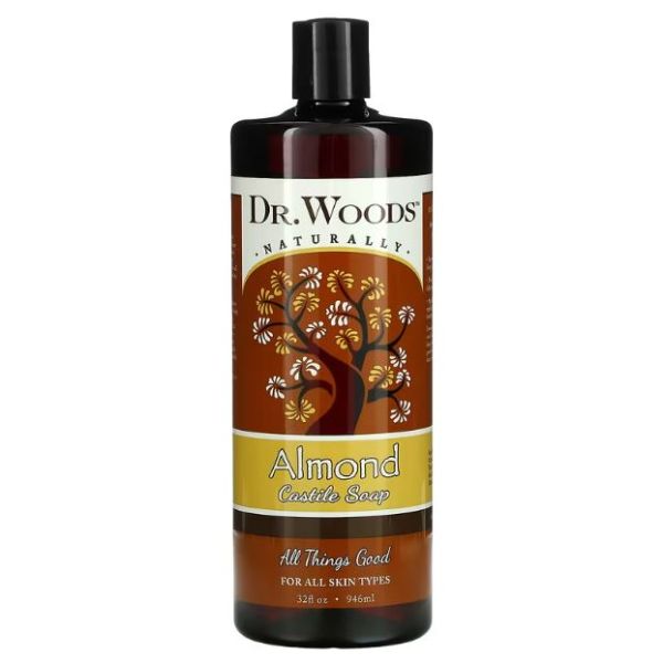 DR WOODS: Almond Castile Soap, 32 oz