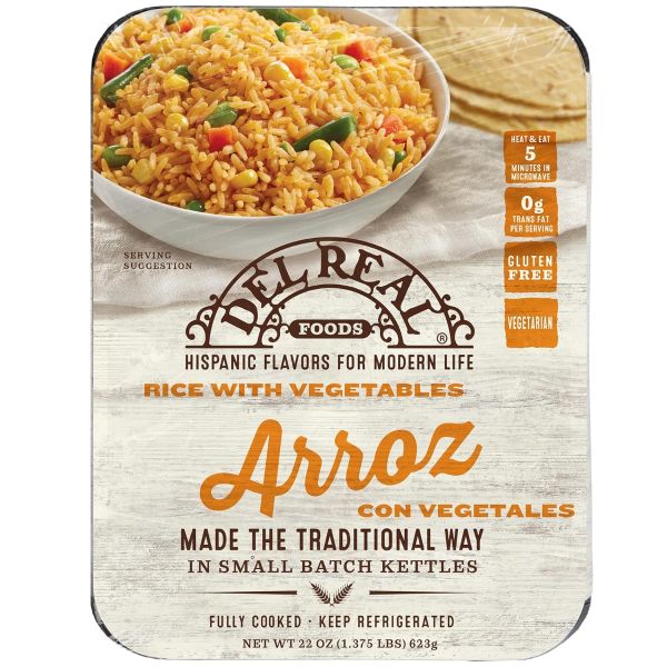 DEL REAL FOODS: Mexican Rice with Vegetables, 22 oz