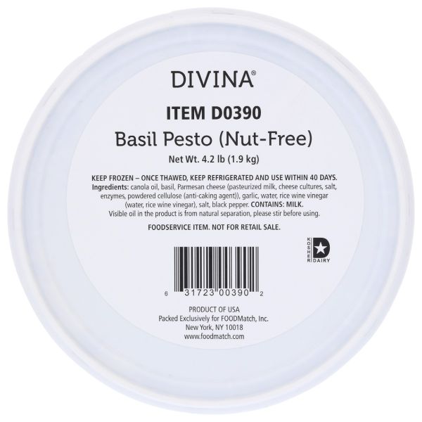 DIVINA: Pesto Basil, 4.2 lb