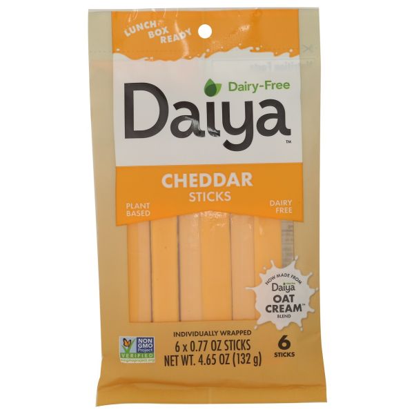 DAIYA: Dairy Free Cheddar Sticks, 4.66 oz