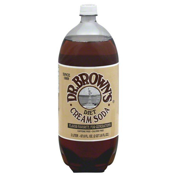 DR BROWNS: Diet Cream Soda 2Liter, 67.6 fo
