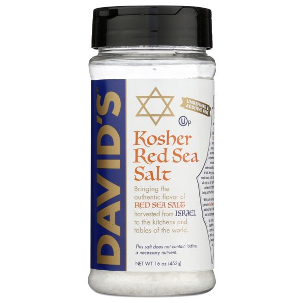 DAVIDS: Kosher Red Sea Salt, 16 oz