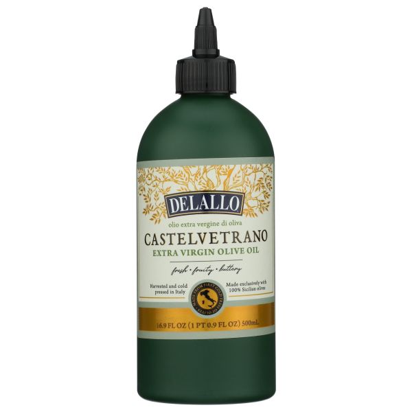 DELALLO: Castelvetrano Extra Virgin Olive Oil, 16.9fo
