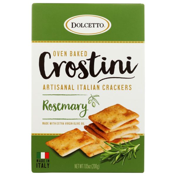 DOLCETTO: Crostini Rosemary Crackers, 7.05 oz