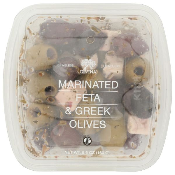 DIVINA: Marinated Feta and Greek Olives, 5.6 oz