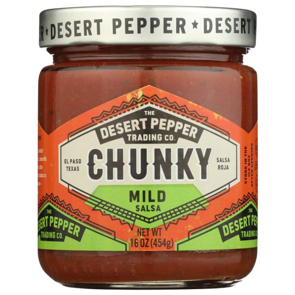 DESERT PEPPER: Chunky Mild Salsa, 16 oz