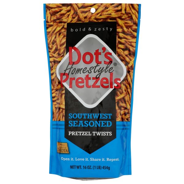 DOTS HOMESTYLE: Southwest Seasoned Pretzel Twists, 16 oz
